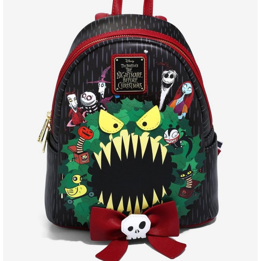 Loungefly Disney The Nightmare Before Christmas Wreath Mini Backpack